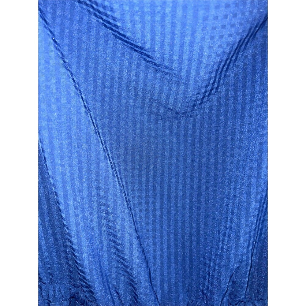 Ava & Viv long Dress Swing Check Blue Tiered Full Peasant Chore western 1x - Picture 4 of 8